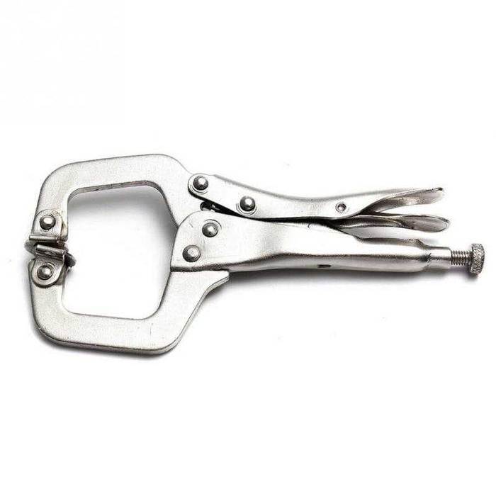Tang Jepit C Clamp Swivel Pad Lock Grip *TW09