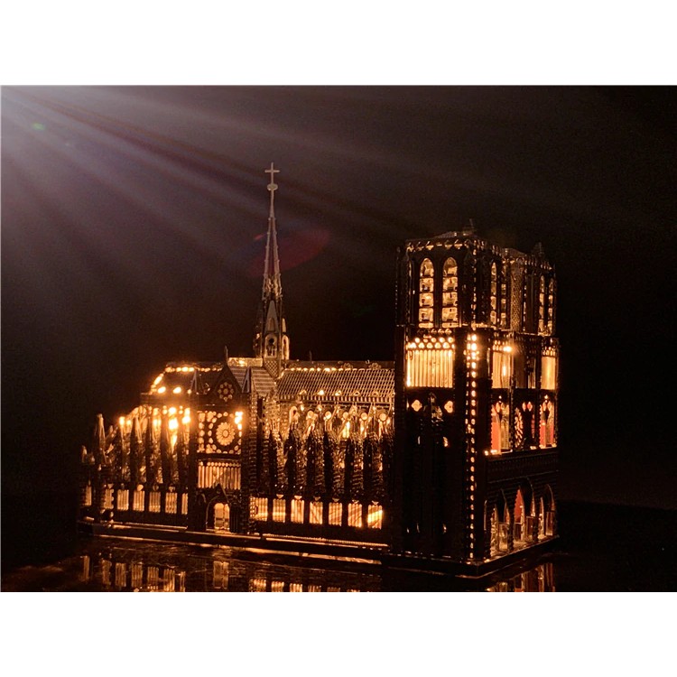 Image of Original Ekslusif Miniatur Puzzle Notre-Dame de Paris Stainless Steel #3