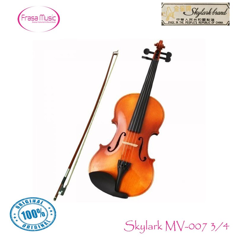 Biola Skylark Ukuran 3/4 MV007 / MV 007 / MV-007 Violin Original