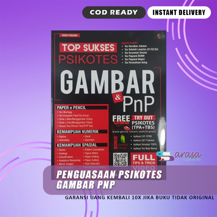 

✨COD✨ BUKU TES PSIKOTES BUKU PSIKOTES TOP SUKSES PSIKOTES GAMBAR & PNP