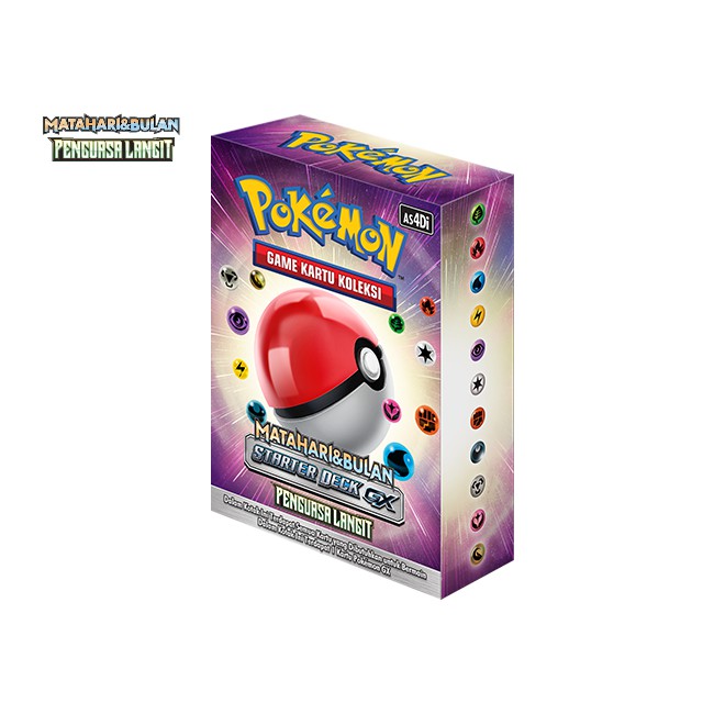 Set 4 Starter Deck Pokemon TCG Indonesia Matahari & Bulan