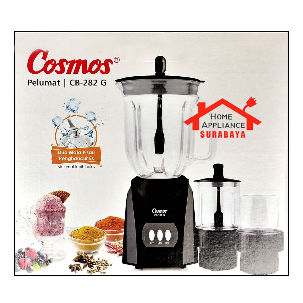 Blender Cosmos Kaca CB 282 G / CB282G / CB-282 G Kapasitas 2 Liter