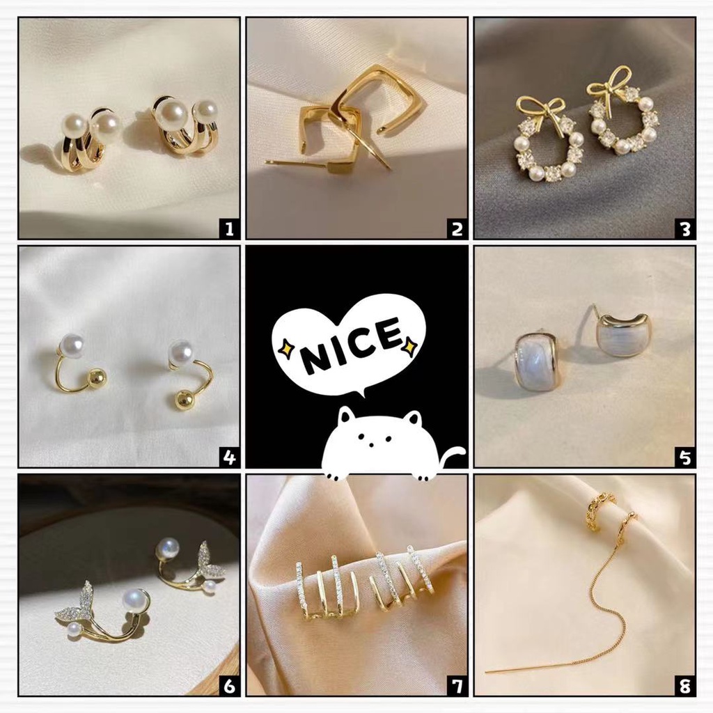 1 Pasang 14 K Berlapis Emas Mini Zirkon Hoop Anting-Anting Huggie Piercing Anting-Anting Kubik Zirkonia Tulang Rawan Anting-Anting C3-1