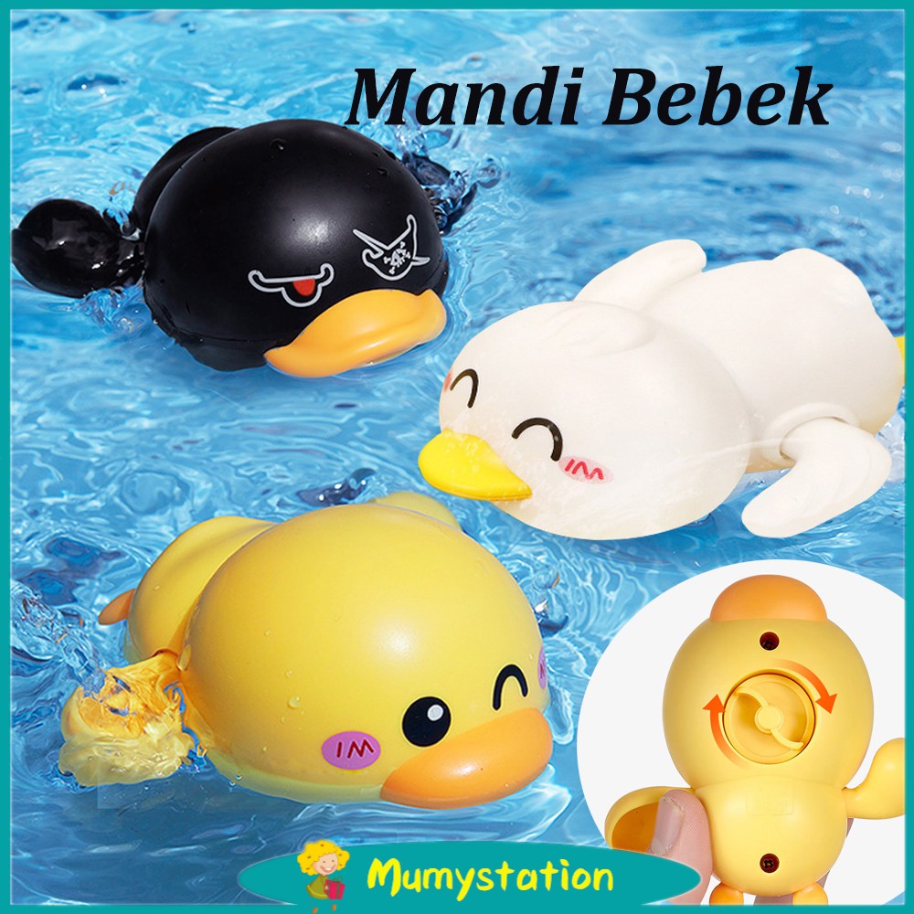 Mumystation Mainan mandi bayi Jarum Jam Mainan Renang Bebek