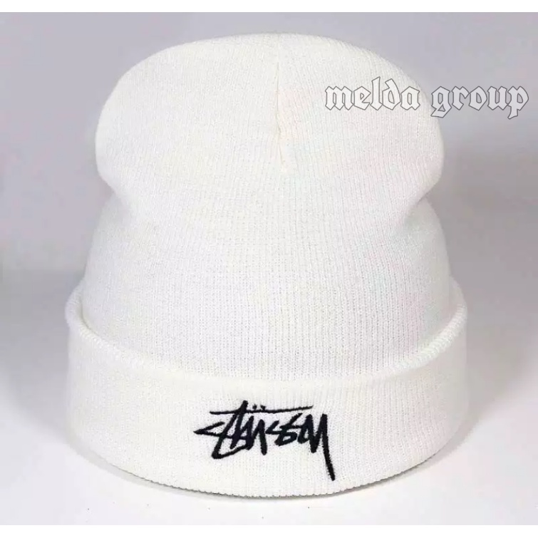 New Kupluk Beanie Hat Short cap Stussy Bahan Rajut Import Tebal Kupluk Pria Wanita Terlaris