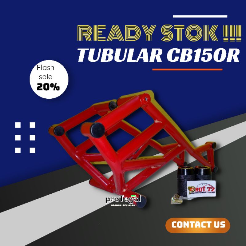 Tubular Crashbar CB150R StreetFire New Cb150r Dan Old Model Agne Plus Jalu Slider Agna Full Hitam / 