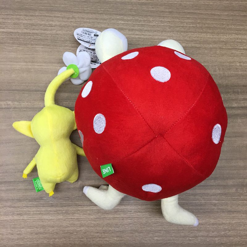 14cm Boneka Pikmin Bulborb Chappy Yellow Flower Cute Plush Toys Soft Stuffed Dolls Kids Gift Mainan