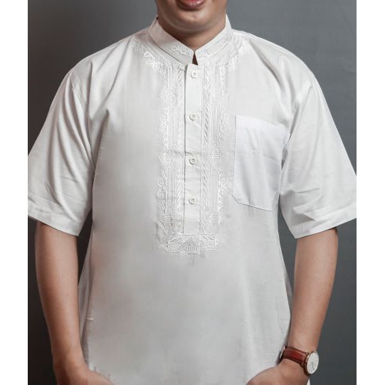 Baju koko kurta putih simple elegant mewah 2021