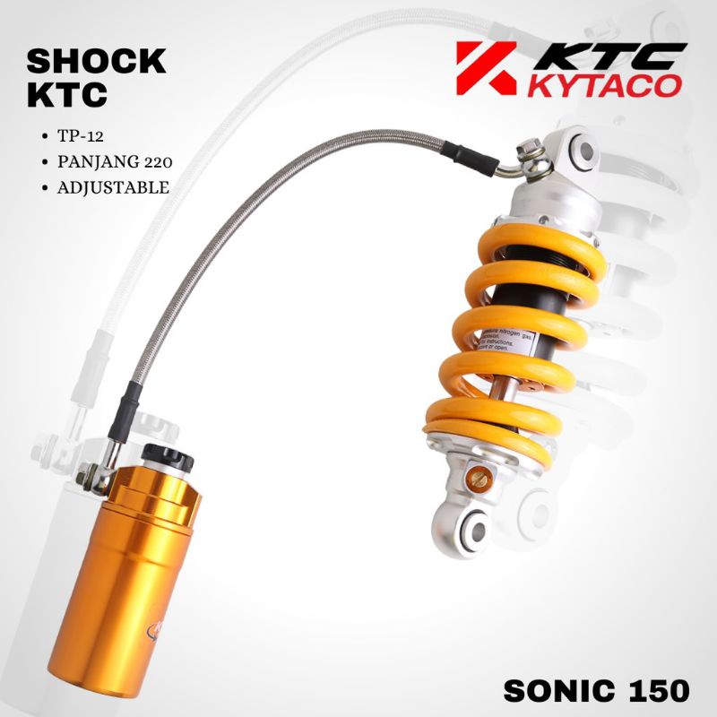 MONOSHOCK TABUNG PISAH KTC KYTACO CLICK REBOUND SONIC 150R SUPRA GTR SHOCK TABUNG KTC ORIGINAL