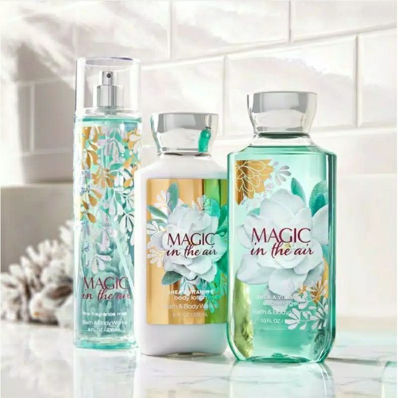 BATH &amp; BODY WORKS BBW MAGIC IN THE AIR SERIES MIST LOTION SHOWER GEL BODY CREAM HAND CREAM SHOWER GEL BODY CREAM LOTION MIST WASH WALLFLOWER ROOMSPRAY SCENTPORTABLE GENTLE GEL DEEP CLEANSING GENTLE FOAMING CREAMY LUXE