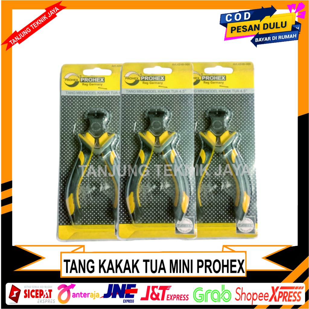 TANG KAKAK TUA MINI PROHEX / PROHEX Tang Catut Mini Serbaguna Model Kakak Tua 4.5" End Cutting Plier