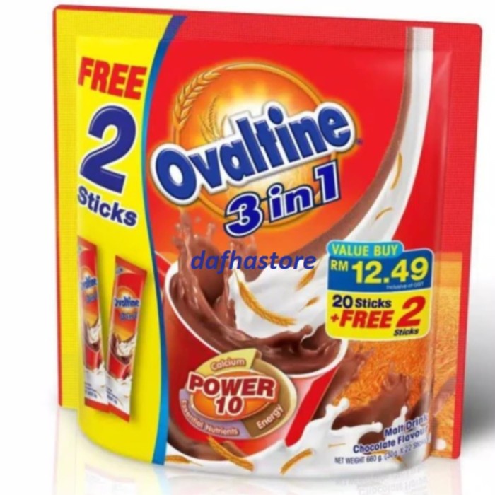 

Ge02G Ovaltine 3 In 1 Isi 20 Stik Import Malaysia. Ds5G