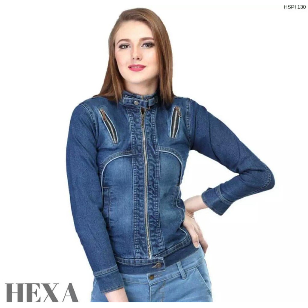 Jaket jeans Denim wanita/pointcloting