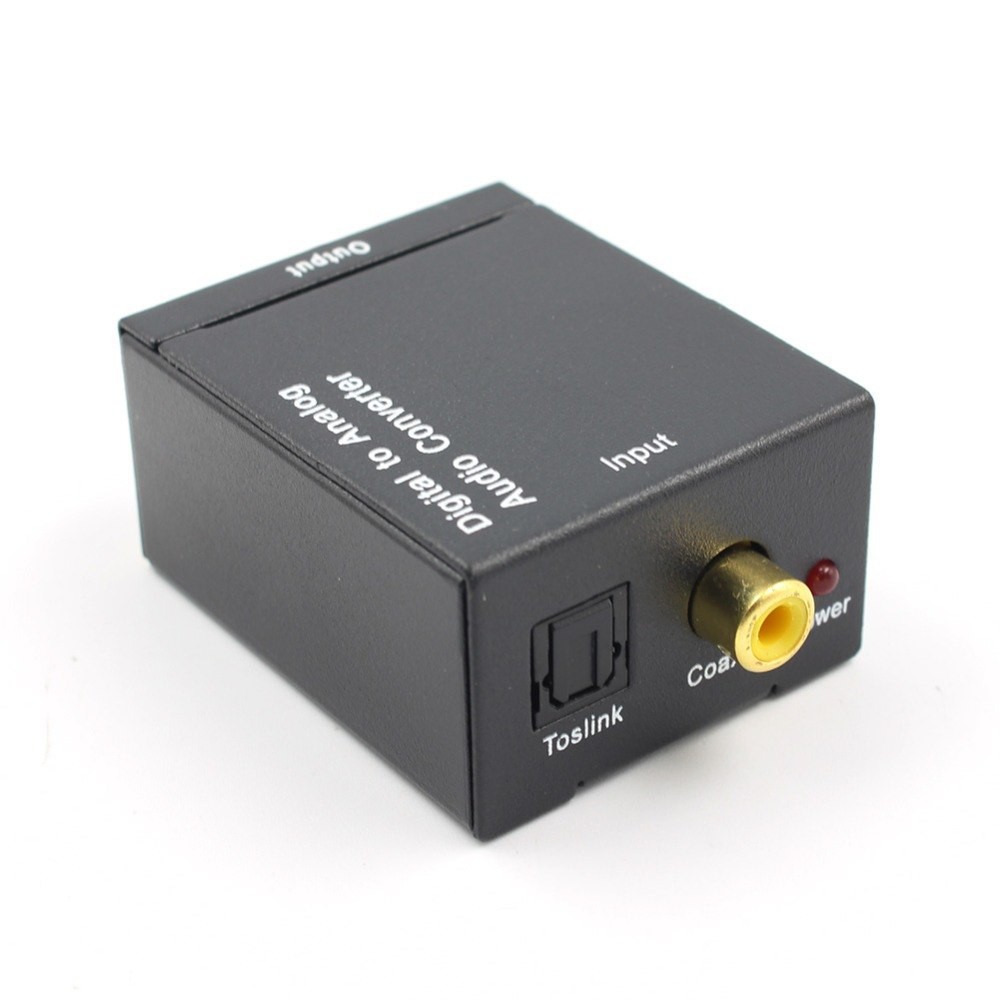 Konverter Audio Digital to Analog Coaxial Optical to Analog AV RCA