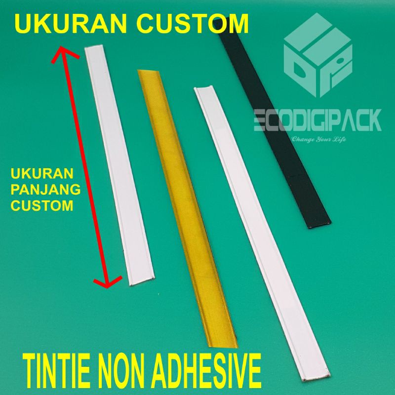 tin tie / tintie non adhesive / tanpa perekat untuk penutup kemasan kopi gusset pouch