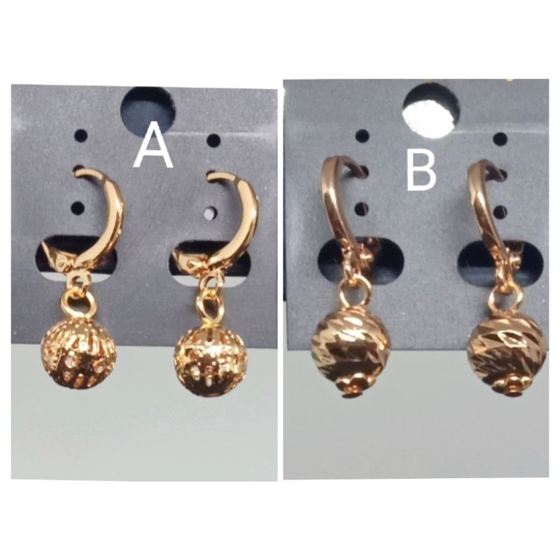 RW32. Anting xuping wanita lapis emas