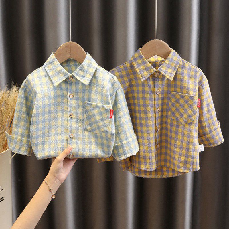 kemeja anak laki laki cowok fashion import korea china grosir baju lengan panjang high quality