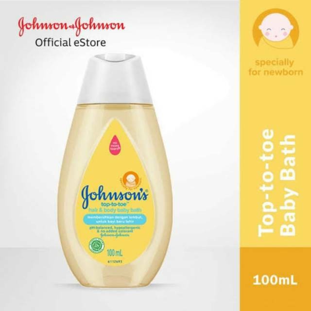 JOHNSONS TOP TO TOE HAIR AND BODY BABY BATH 100 ML
