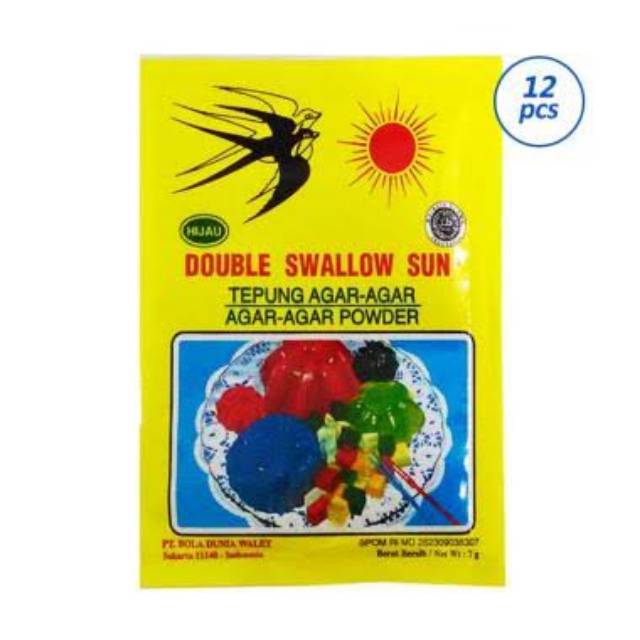 

Agar-Agar Swallow Sun isi 12pcs