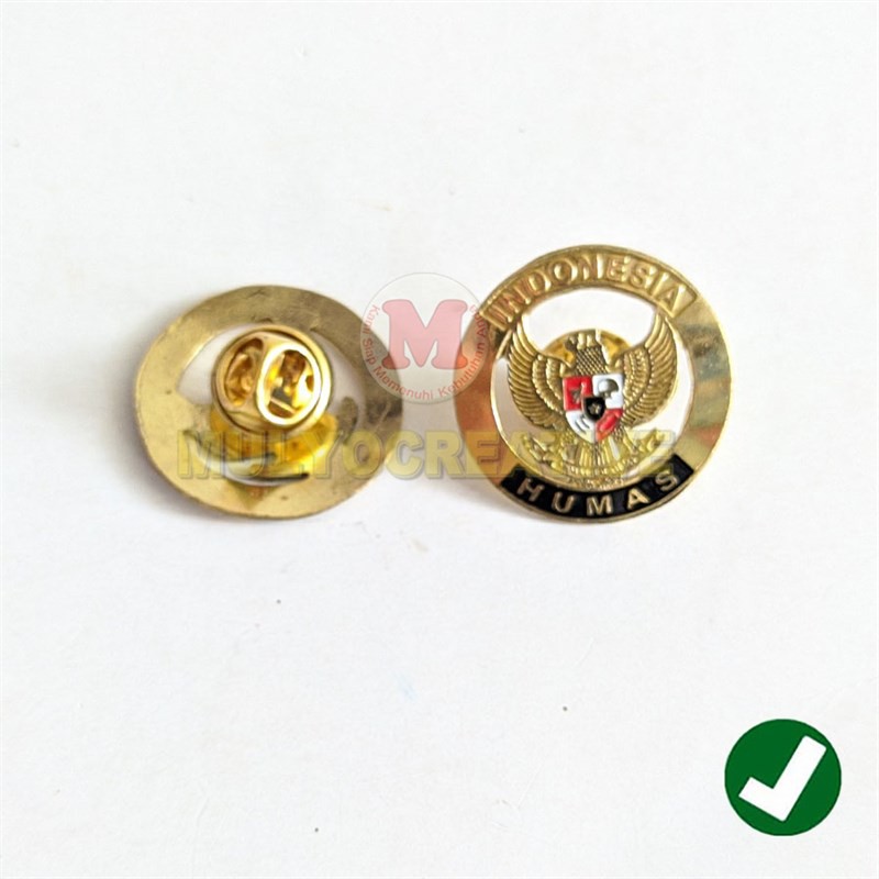 Pin Humas Garuda Pin Garuda Humas Model Bulat Warna Hitam