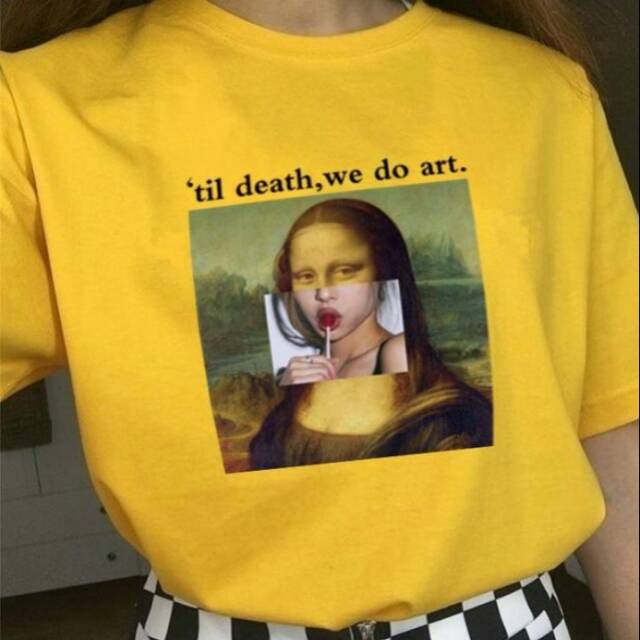 MONALISA Til death we do art Tee