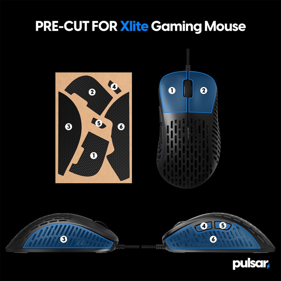 Pulsar Grip Tape - for Xlite Gaming Mouse Wired Wireless