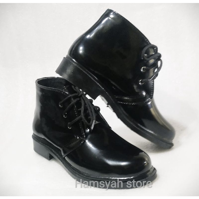 Sepatu PDH Pria Security Paskibra Hitam kilap