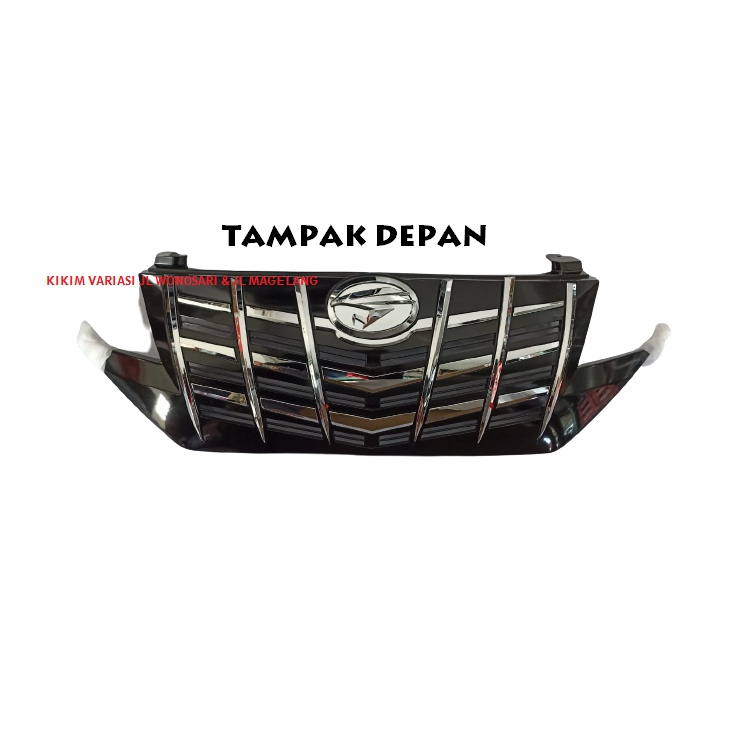 GRILL ALL NEW RUSH TERIOS M/ALPARD HITAM LIST CHROME JSL