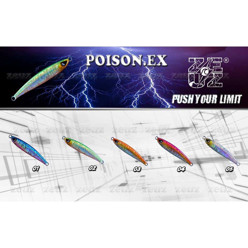 UMPAN PANCING metal jig ZEUZ VALKYRIE POISON EX 60 GRAM