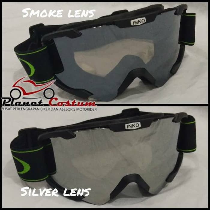 Goggle Kacamata Helm Cross Osbe NHK INK KYT GM Snail Zeus Carlgloss JP kaca238