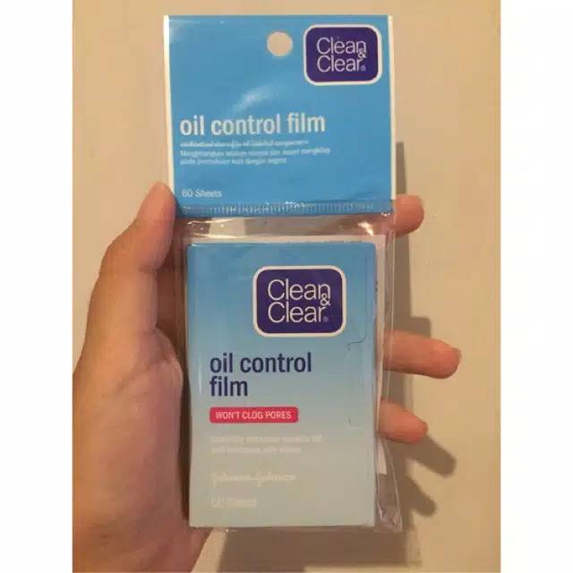 Clean and clear Oil Control Film Biru kertas minyak
