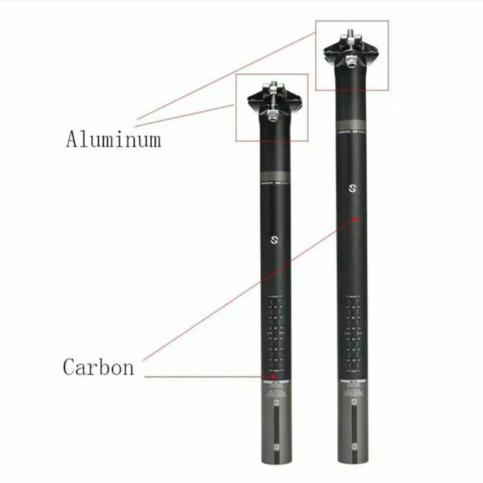SEATPOST CARBON TOSEEK (240GR) - 30,8 ( 350MM )