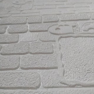 wallpaper foam premium 3D permukaan timbul motif bata wallpaper foam premium 3D permukaan timbul motif bata