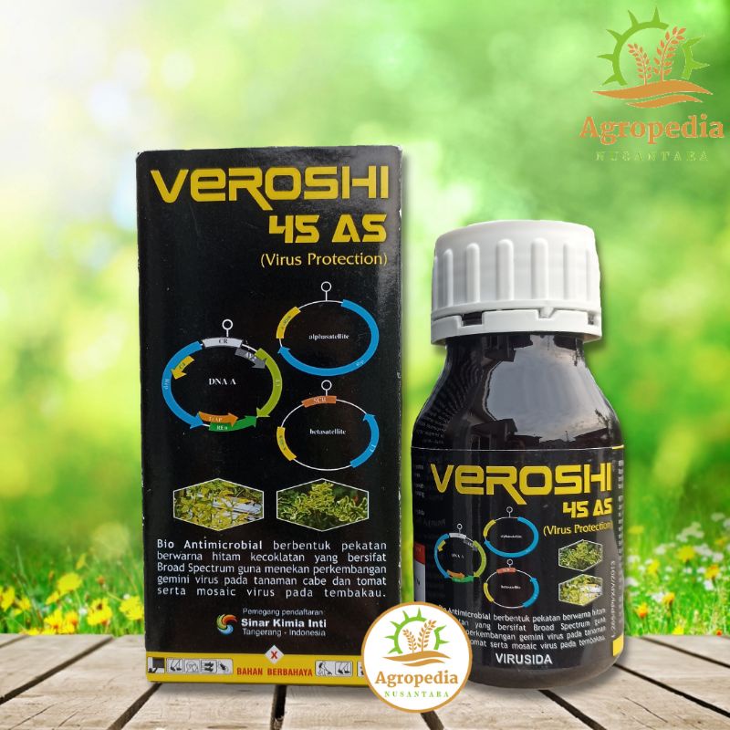 Obat Tanaman Veroshi 45 AS Anti Virus Gemini 250 ml Paling Ampuh pada Tanaman Cabai dan Tembakau