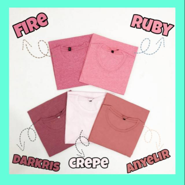 Baju Kaos Polos Pendek - FT011