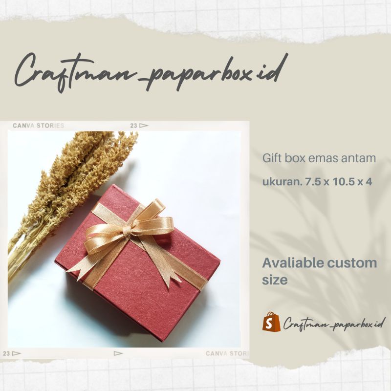 

GIFT BOX ANTAM FANCY PAPER/MINIGOLD/BOX MURAH/DEMETER FUCHIA