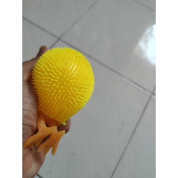 Mesh Ball Ayam LED / Stress Ball Anak Ayam / Mainan Anak Ayam / Squishy Ayam LED