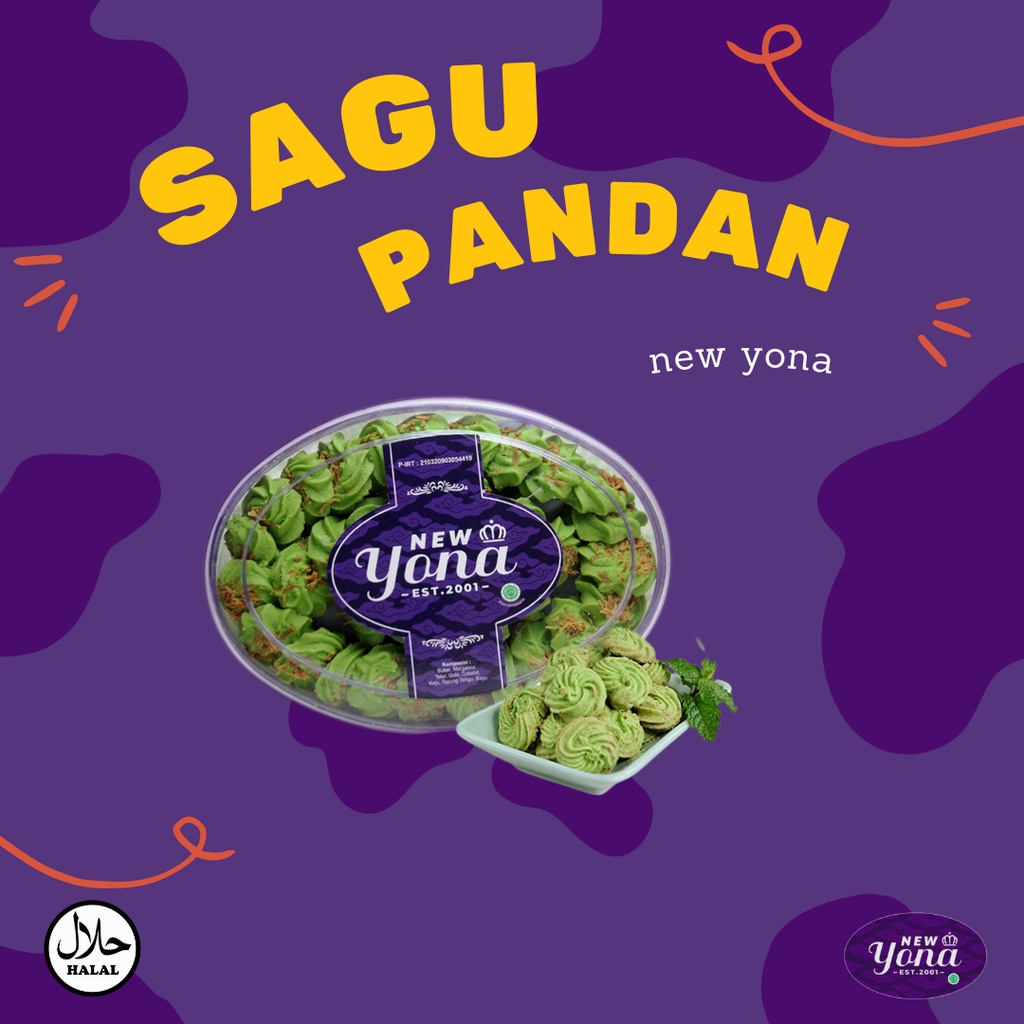 [KUE KERING LEBARAN] YONA COOKIES SAGU PANDAN