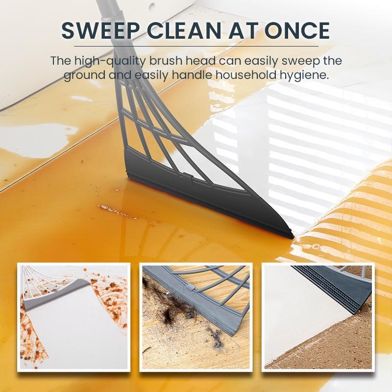 [1PC Multifunction Magic Broom ][ 2-in-1indoor Silicone Broom Sweeper][Floor Squeegee Adjustable Silicone Mop][Floor Cleaning Floor Squeegee Sweeping Brush Pet Hair Broom]