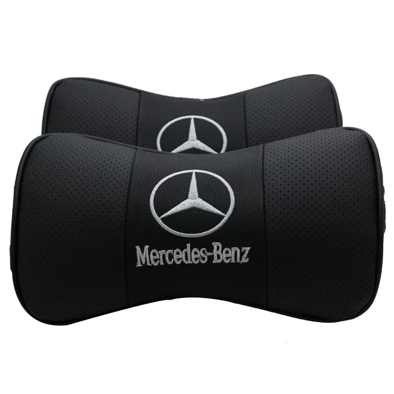 G-club Bantal Sandaran Kepala Jok Mobil universal Bahan Kulit breathable Untuk benz