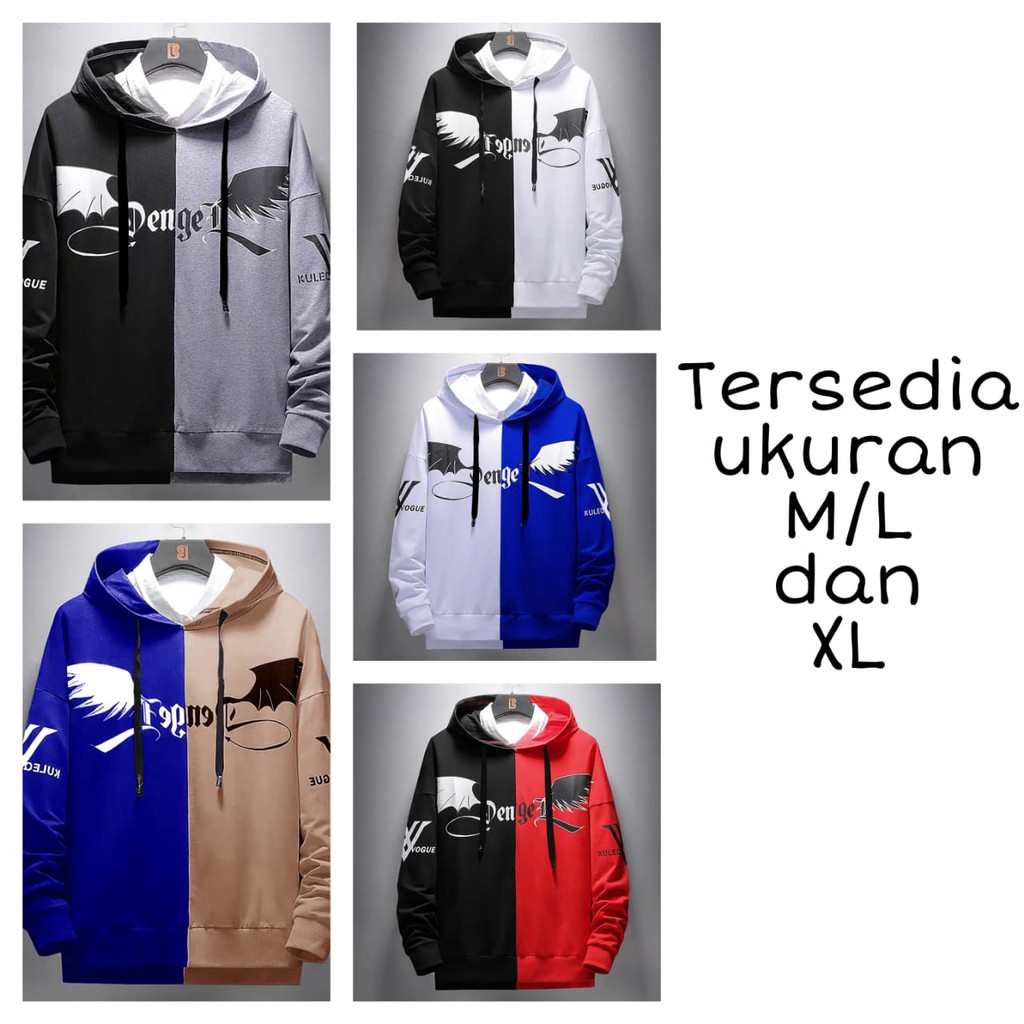 BISA COD / POLILE781 - SWEATER HODDIE VAQUE / TERBARU / TERKEREN