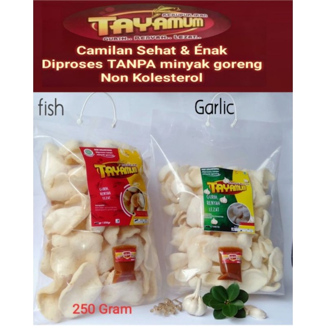 

kerupuk ikan TAYAMUM plus sambal kemplang 250 gram non kolesterol lebih sehat Enak berprotein