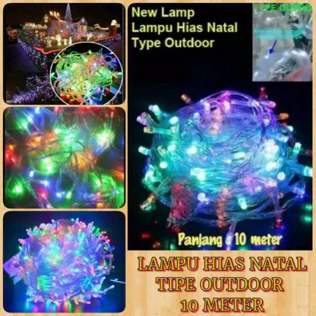 LAMPU HIAS KELAP KELIP 10 METER RAINBOW