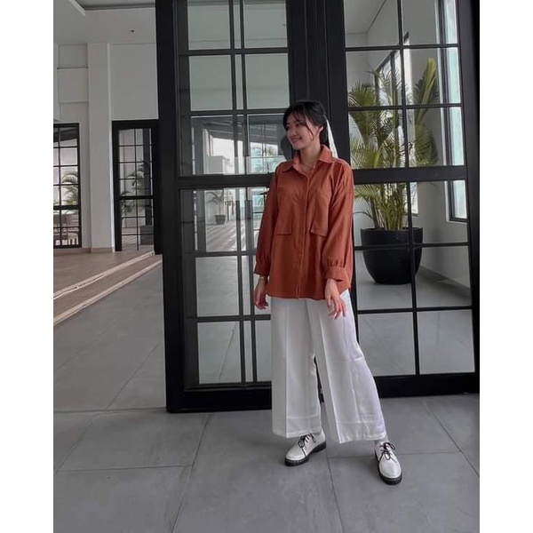 Kalina Kemeja Oversize Pocket