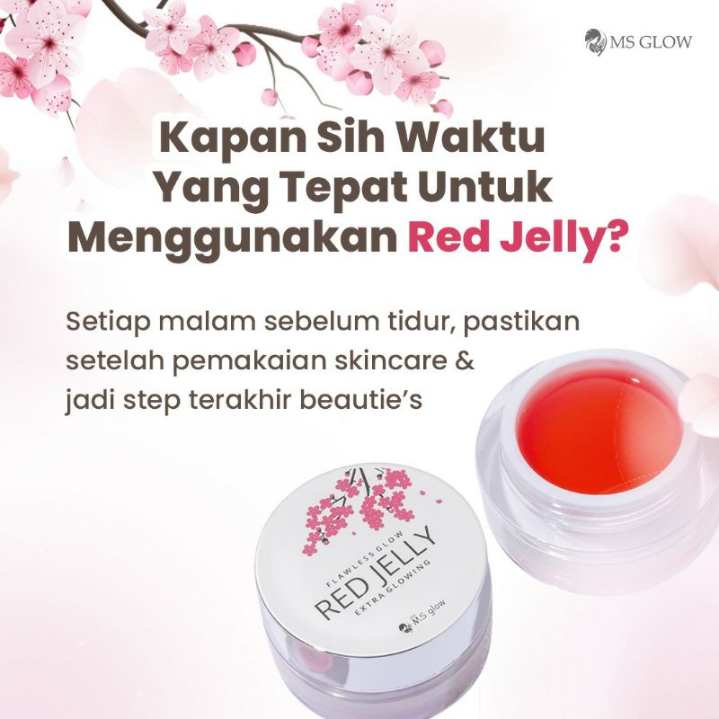 Ms glow red jelly dijamin original 100%