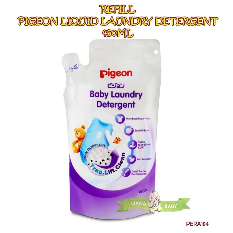 PERA184 REFILL PIGEON LIQUID LAUNDRY DETERGENT 450ML SABUN CUCI BAJU PIGEON