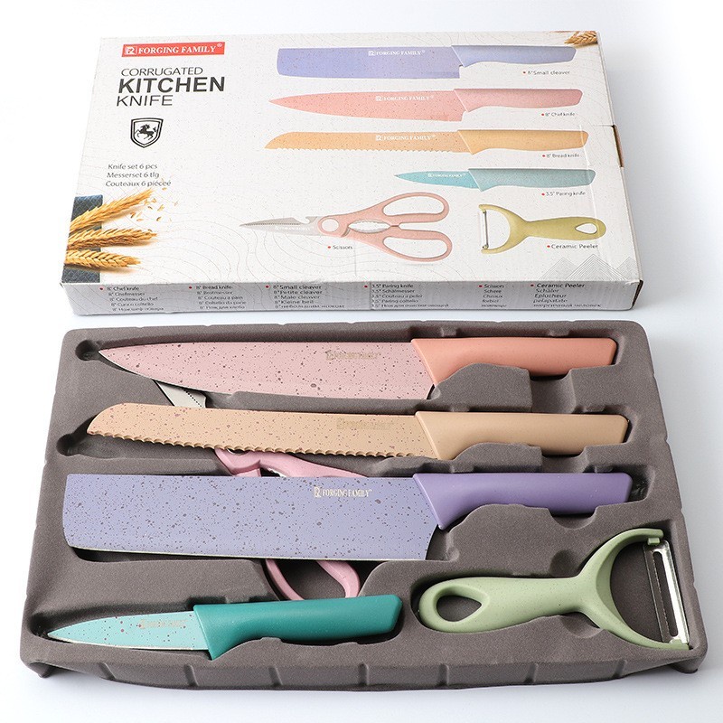 Pisau Macaron Set 6in1 Dapur 6 in 1 Evcriverh Peeler Knife Kitchen