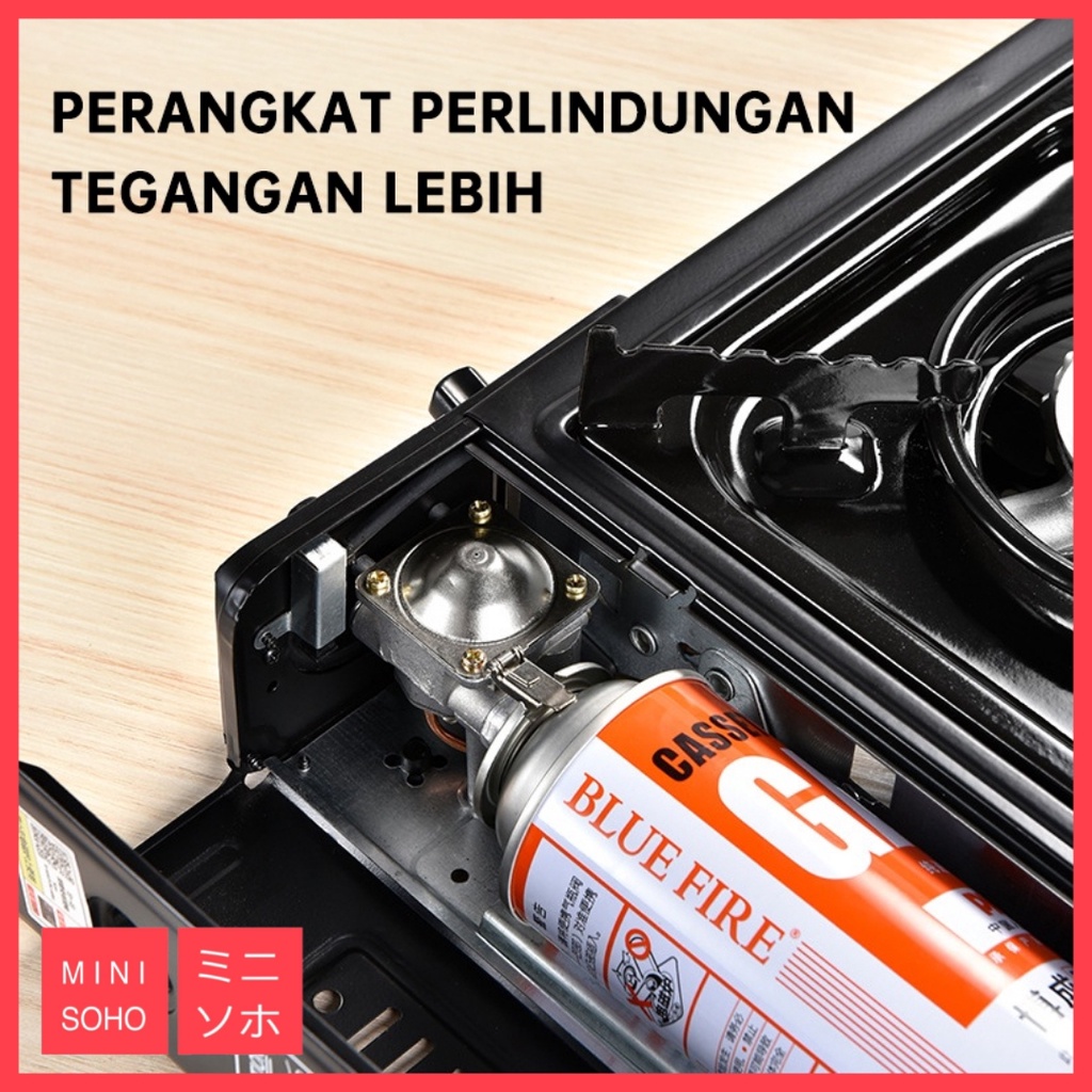 Kompor Gas Portable 2 in 1 Tungku Masak Portabel