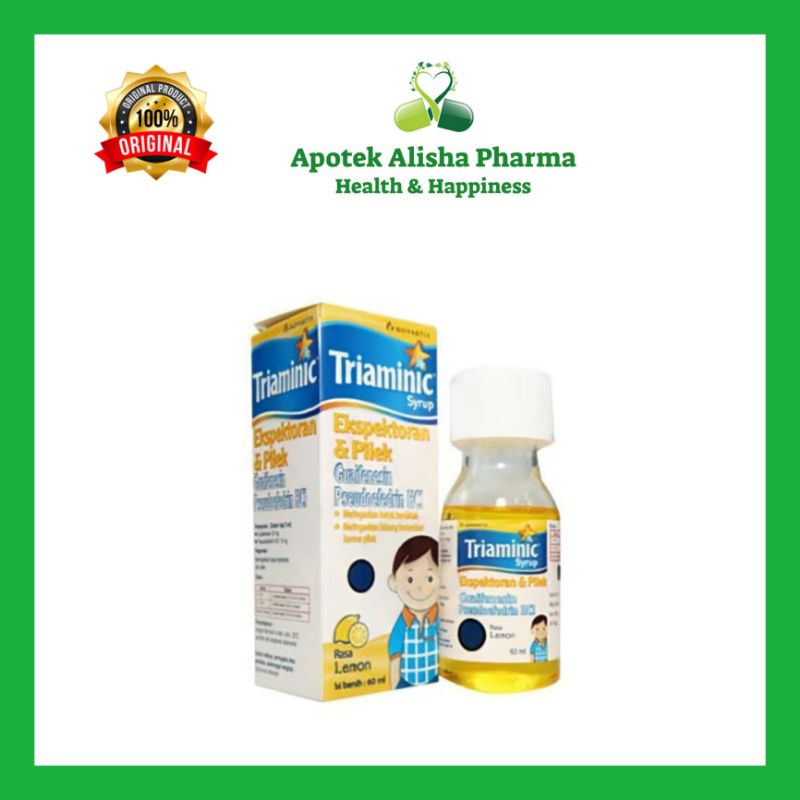 Triaminic Ekspektoran &amp; Pilek Sirup 60ml - Triaminik Kuning Sirup Obat Batuk Berdahak / Flu / Pilek Anak