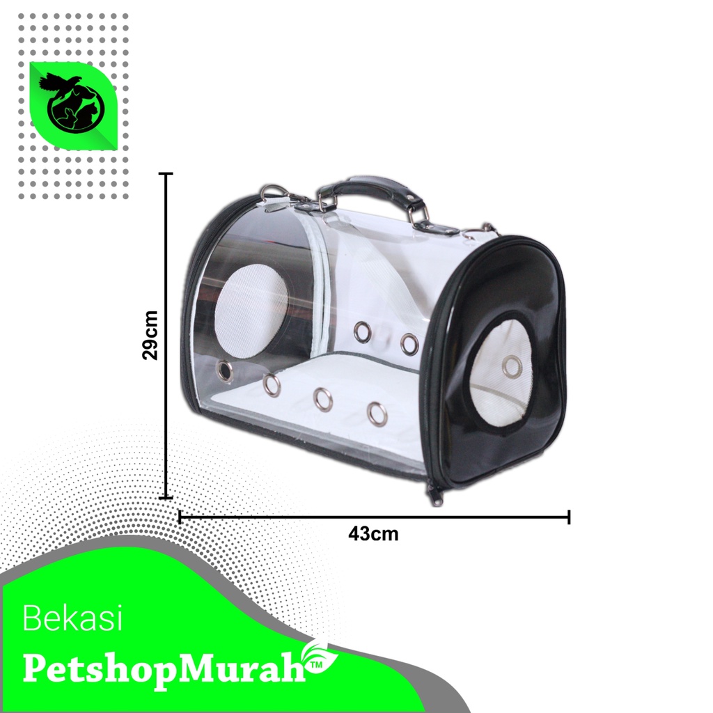 Tas Ransel Astronot Kucing Anjing Transparan Capsule Aksesoris